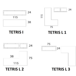 Tetris Fioriera componibile